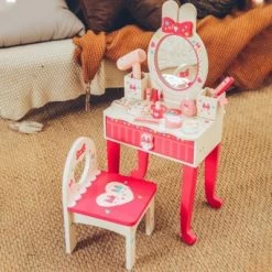 360Home Kinderschminktisch Mit Stuhl