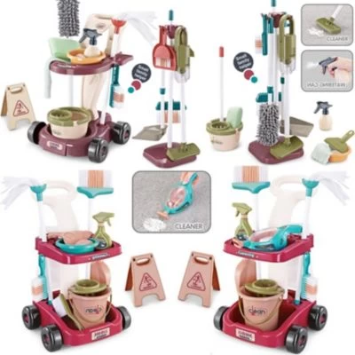 Syntek Kinderspielhaus Spielzeug Kinderspielhaus Reinigungswerkzeugset Spielzeug 4 Syntek Kinderspielhaus Spielzeug Kinderspielhaus Reinigungswerkzeugset Spielzeug – Bild 2