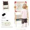 COSTWAY® 3 In 1 Staffelei Tafel Mit Papierrolle Uhr Alphabet