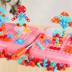 Enbaoxin Simulation Schraube Toolbox Bohrmaschine DIY Praktische Demontage Bohrmaschine Montage Puzzle Kinderspielzeug Kinder DIY Demontage Montage Puzzlespiel Simulation DIY Kinderspielzeug Zum Zerlegen Und Z -Spielzeugladen 30244926 03