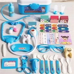 Enbaoxin Simulationsset Für Medizinische Spielzeugboxen Für Kinder Kinderarzt-Rollenspielspielzeug