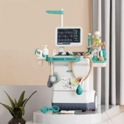 Syntek Kindersanitätskastenwagen Spielzeugset Arzt-Wagen Spielzeug Kinder Elektronisches Doktor-Trolley -Spielzeugladen 30335494 04