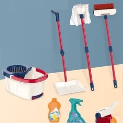 Enbaoxin Simulation Staubsauger Spielzeug Für Kinder Kinder Sweeper Reinigungswerkzeug-Set -Spielzeugladen 30348065 05