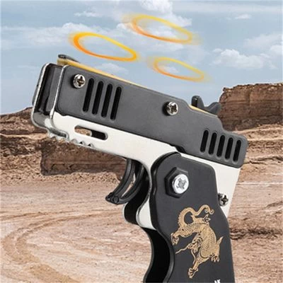 Enbaoxin Gummiband Pistole Metall Kinder Spielzeug Kinder Spielzeug Pistole Waffe 5 Enbaoxin Gummiband Pistole Metall Kinder Spielzeug Kinder Spielzeug Pistole Waffe – Bild 3