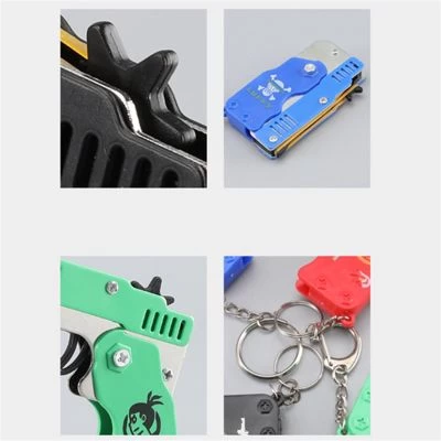 Enbaoxin Gummiband Pistole Metall Kinder Spielzeug Kinder Spielzeug Pistole Waffe 7 Enbaoxin Gummiband Pistole Metall Kinder Spielzeug Kinder Spielzeug Pistole Waffe – Bild 5