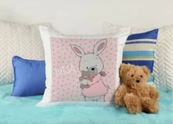 CreaDesign Dekokissen Kinder 40 X 40 Cm Hase Emma Mit Name Personalisiert -Spielzeugladen 30449488 04