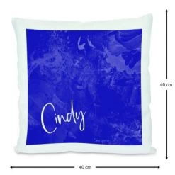 CreaDesign Dekokissen Kinder 40 X 40 Cm Traum Blau Mit Name Personalisiert -Spielzeugladen 30449565 03