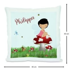 CreaDesign Dekokissen Kinder 40 X 40 Cm Frosch Mit Name Personalisiert -Spielzeugladen 30449617 03