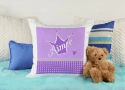 CreaDesign Dekokissen Kinder 40 X 40 Cm Prinz / Prinzessin Lila Mit Name Personalisiert -Spielzeugladen 30449744 04