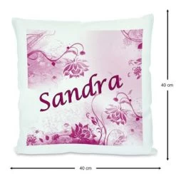 CreaDesign Dekokissen Kinder 40 X 40 Cm Blumen Brombeere Mit Name Personalisiert -Spielzeugladen 30449804 03