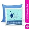 CreaDesign Dekokissen Kinder 40 X 40 Cm Prinz / Prinzessin Hellblau Blau Mit Name Personalisiert -Spielzeugladen 30449952 01