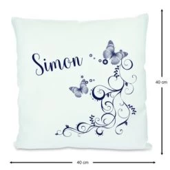 CreaDesign Dekokissen Kinder 40 X 40 Cm Schmetterling Blau Mit Name Personalisiert 10 CreaDesign Dekokissen Kinder 40 X 40 Cm Schmetterling Blau Mit Name Personalisiert -Spielzeugladen 30449972 03