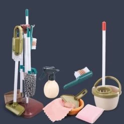 Decome Simulierte Saubere Spielzeugkiste Für Kinder Kinder-Spiel-Simulator Staubsauger Mini-Reinigungswerkzeug 6er-Set -Spielzeugladen 30520829 04