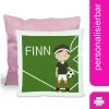 CreaDesign Dekokissen Kinder 40 X 40 Cm Fußball Mit Name Personalisiert -Spielzeugladen 30543765 01