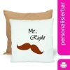CreaDesign Dekokissen Kinder 40 X 40 Cm Bart Mustache Mit Name Personalisiert -Spielzeugladen 30543796 01