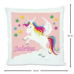 CreaDesign Dekokissen Kinder 40 X 40 Cm Einhorn Rosa Mit Name Personalisiert 10 CreaDesign Dekokissen Kinder 40 X 40 Cm Einhorn Rosa Mit Name Personalisiert -Spielzeugladen 30543805 03