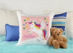 CreaDesign Dekokissen Kinder 40 X 40 Cm Einhorn Rosa Mit Name Personalisiert 11 CreaDesign Dekokissen Kinder 40 X 40 Cm Einhorn Rosa Mit Name Personalisiert -Spielzeugladen 30543805 04
