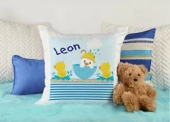 CreaDesign Dekokissen Kinder 40 X 40 Cm Ente Mit Name Personalisiert -Spielzeugladen 30543950 04