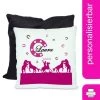 CreaDesign Dekokissen Kinder 40 X 40 Cm Cowboy Pferde Pink Mit Name Personalisiert -Spielzeugladen 30544042 01