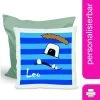 CreaDesign Dekokissen Kinder 40 X 40 Cm Monster Blau Mit Name Personalisiert 2 CreaDesign Dekokissen Kinder 40 X 40 Cm Monster Blau Mit Name Personalisiert -Spielzeugladen 30544172 01