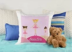 CreaDesign Dekokissen Kinder 40 X 40 Cm Balerina Mit Name Personalisiert -Spielzeugladen 30544236 04