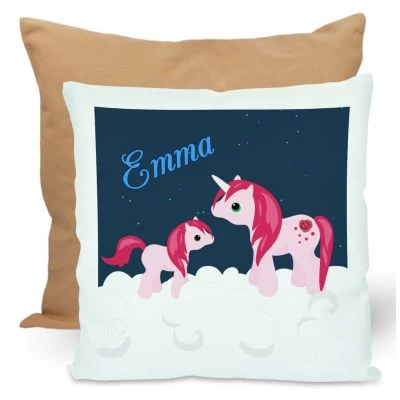 CreaDesign Dekokissen Kinder 40 X 40 Cm Einhorn Mit Name Personalisiert 4 CreaDesign Dekokissen Kinder 40 X 40 Cm Einhorn Mit Name Personalisiert – Bild 2