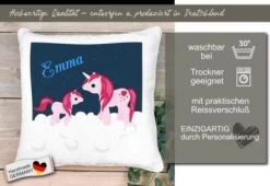 CreaDesign Dekokissen Kinder 40 X 40 Cm Einhorn Mit Name Personalisiert 12 CreaDesign Dekokissen Kinder 40 X 40 Cm Einhorn Mit Name Personalisiert -Spielzeugladen 30544280 05