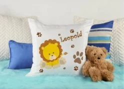 CreaDesign Dekokissen Kinder 40 X 40 Cm Löwe Mit Name Personalisiert -Spielzeugladen 30544281 04