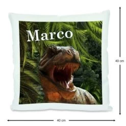 CreaDesign Dekokissen Kinder 40 X 40 Cm T-Rex Mit Name Personalisiert -Spielzeugladen 30544329 03