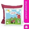 CreaDesign Dekokissen Kinder 40 X 40 Cm Bauernhof Mit Name Personalisiert -Spielzeugladen 30544418 01