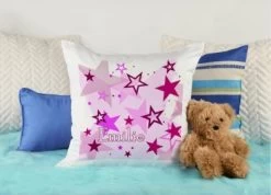 CreaDesign Dekokissen Kinder 40 X 40 Cm Sterne Rosa Mit Name Personalisiert -Spielzeugladen 30544443 04