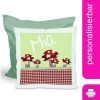 CreaDesign Dekokissen Kinder 40 X 40 Cm Pilz Rot Mit Name Personalisiert -Spielzeugladen 30544448 01