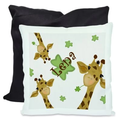 CreaDesign Dekokissen Kinder 40 X 40 Cm Giraffe Mit Name Personalisiert 4 CreaDesign Dekokissen Kinder 40 X 40 Cm Giraffe Mit Name Personalisiert – Bild 2