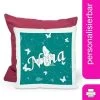 CreaDesign Dekokissen Kinder 40 X 40 Cm Schmetterling Petrol Mit Name Personalisiert -Spielzeugladen 30544676 01
