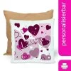 CreaDesign Dekokissen Kinder 40 X 40 Cm Herz Brombeere Mit Name Personalisiert -Spielzeugladen 30544732 01