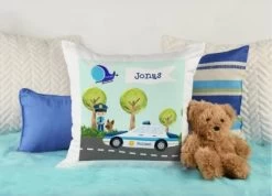 CreaDesign Dekokissen Kinder 40 X 40 Cm Polizei Mit Name Personalisiert -Spielzeugladen 30544817 04