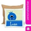 CreaDesign Dekokissen Kinder 40 X 40 Cm Monster Blau Mit Name Personalisiert -Spielzeugladen 30544981 01