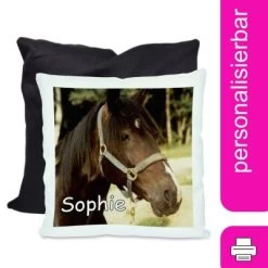 CreaDesign Dekokissen Kinder 40 X 40 Cm Pferd Mit Name Personalisiert