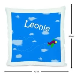 CreaDesign Dekokissen Kinder 40 X 40 Cm Flugzeug Mit Name Personalisiert -Spielzeugladen 30545114 03