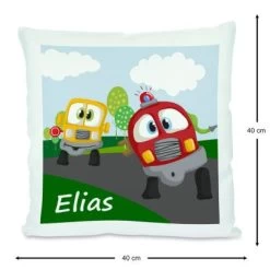 CreaDesign Dekokissen Kinder 40 X 40 Cm Auto Cartoon Mit Name Personalisiert 10 CreaDesign Dekokissen Kinder 40 X 40 Cm Auto Cartoon Mit Name Personalisiert -Spielzeugladen 30545479 03