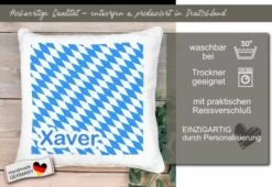 CreaDesign Dekokissen Kinder 40 X 40 Cm Bayern Mit Name Personalisiert -Spielzeugladen 30545820 05