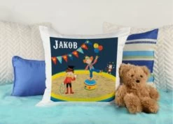 CreaDesign Dekokissen Kinder 40 X 40 Cm Zirkus Mit Name Personalisiert -Spielzeugladen 30545862 04
