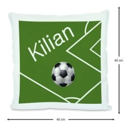 CreaDesign Dekokissen Kinder 40 X 40 Cm Fußball Mit Name Personalisiert -Spielzeugladen 30545908 03