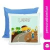 CreaDesign Dekokissen Kinder 40 X 40 Cm Baustelle Mit Name Personalisiert -Spielzeugladen 30545944 01