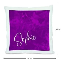 CreaDesign Dekokissen Kinder 40 X 40 Cm Traum Lila Mit Name Personalisiert -Spielzeugladen 30545989 03