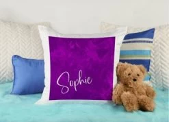 CreaDesign Dekokissen Kinder 40 X 40 Cm Traum Lila Mit Name Personalisiert -Spielzeugladen 30545989 04