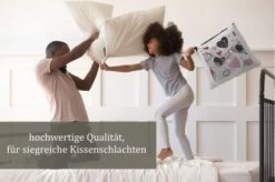 CreaDesign Dekokissen Kinder 40 X 40 Cm Herz Rosa Grau Mit Name Personalisiert -Spielzeugladen 30546017 06