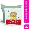 CreaDesign Dekokissen Kinder 40 X 40 Cm Leselöwe Rot Mit Name Personalisiert -Spielzeugladen 30546027 01