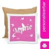 CreaDesign Dekokissen Kinder 40 X 40 Cm Schmetterling Rosa Mit Name Personalisiert -Spielzeugladen 30546077 01