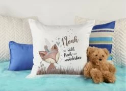 CreaDesign Dekokissen Kinder 40 X 40 Cm Fuchs Indianer Mit Name Personalisiert -Spielzeugladen 30552828 04